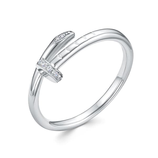 Кольцо из серебра 925 с фианитами