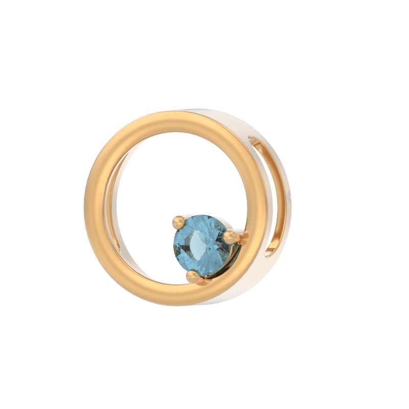 Подвеска из золота 585 с топазом london