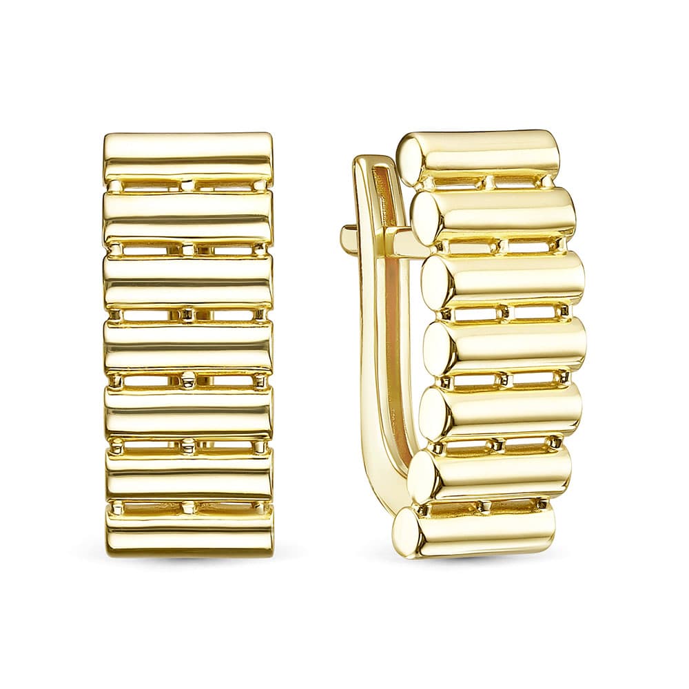 Серьги из золота 585 без вставки