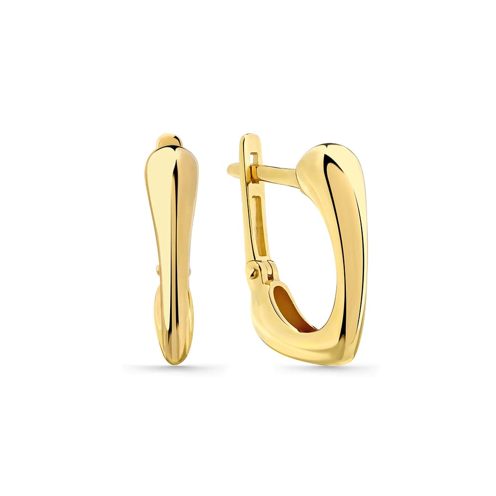 Серьги из золота 585 с  без вставки