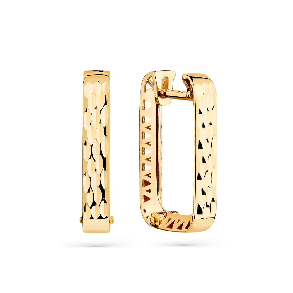 Серьги из золота без вставки