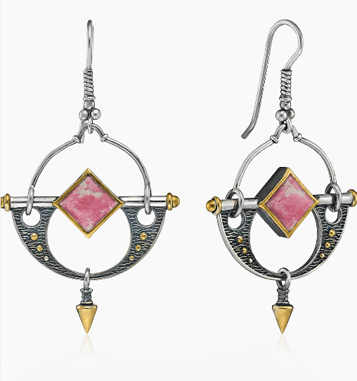 Серьги из серебра 925 с  тулит