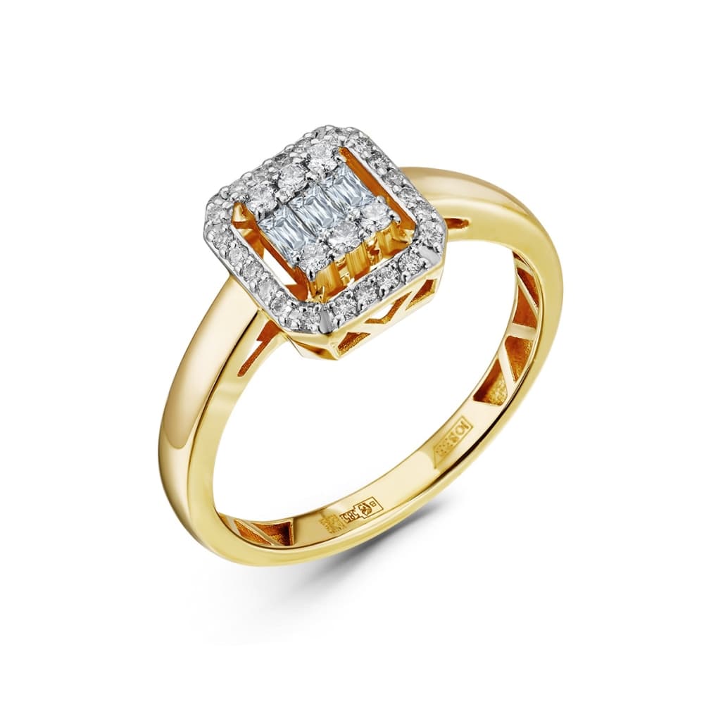 Кольцо из золота 585 с бриллиантами