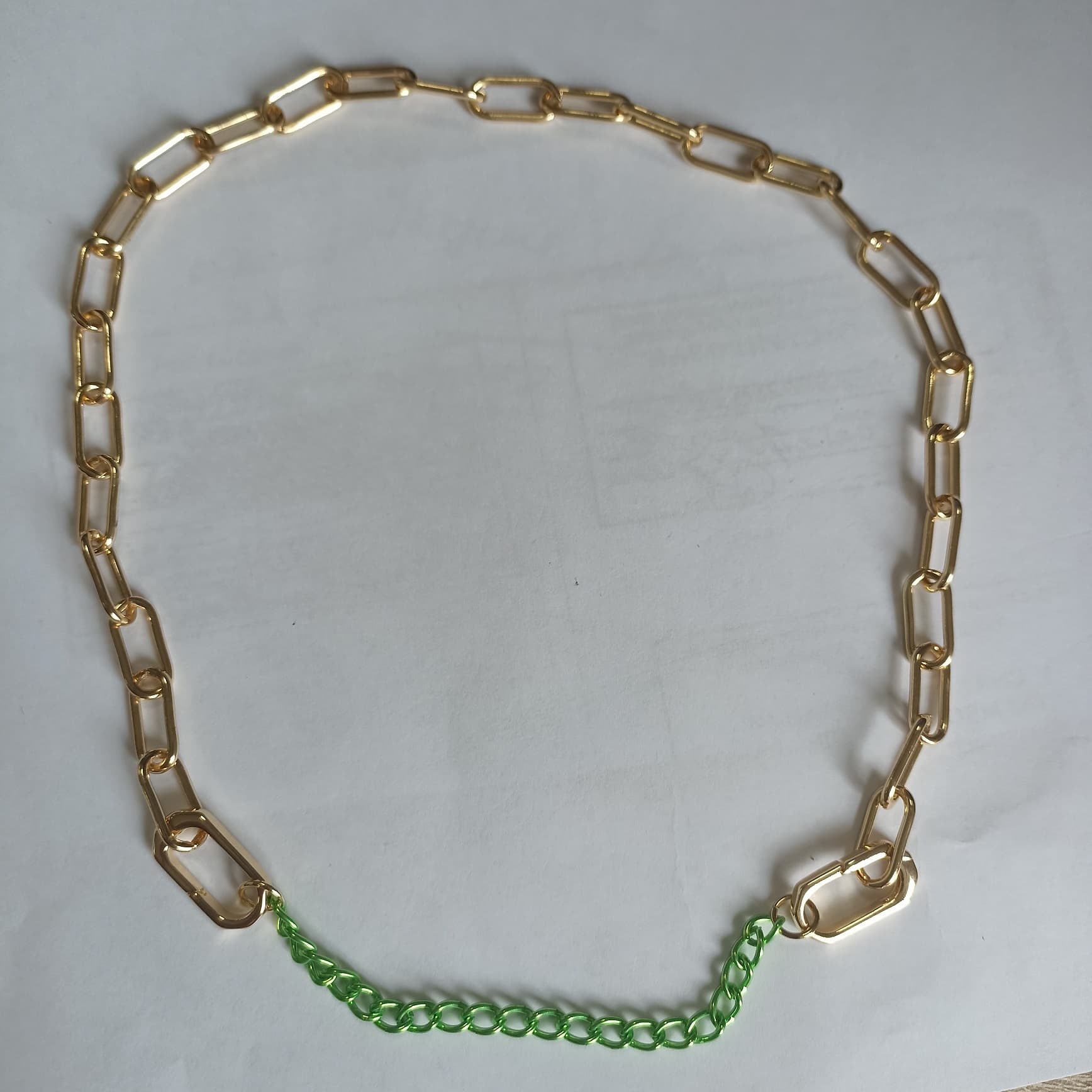 Колье из стали без вставки