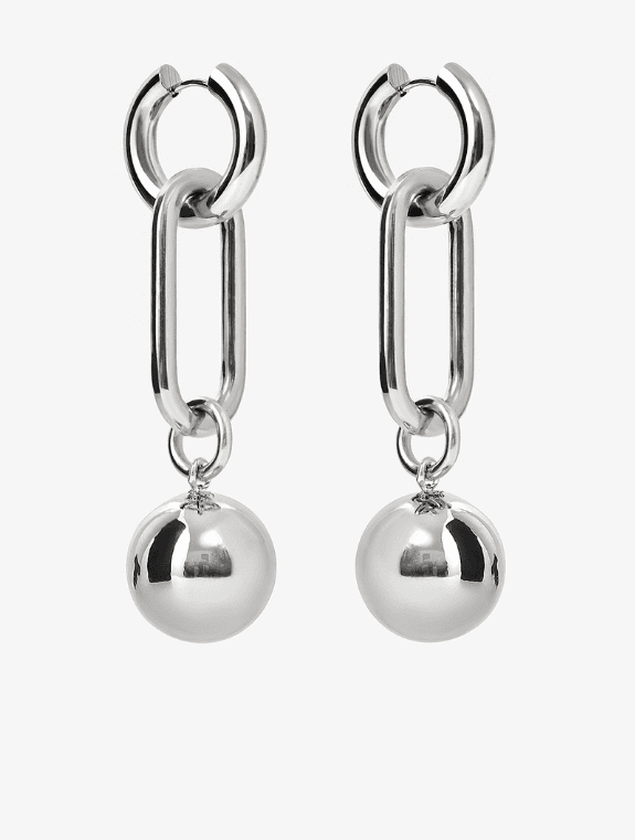 Серьги из стали без вставки