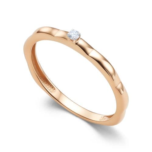 Кольцо из золота 585 с бриллиантами