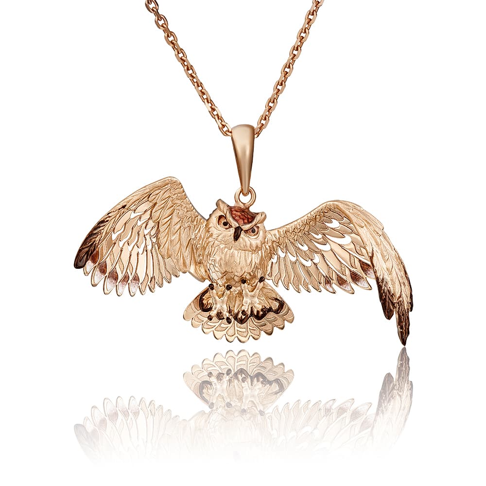 Подвеска из золота 585 с эмалью