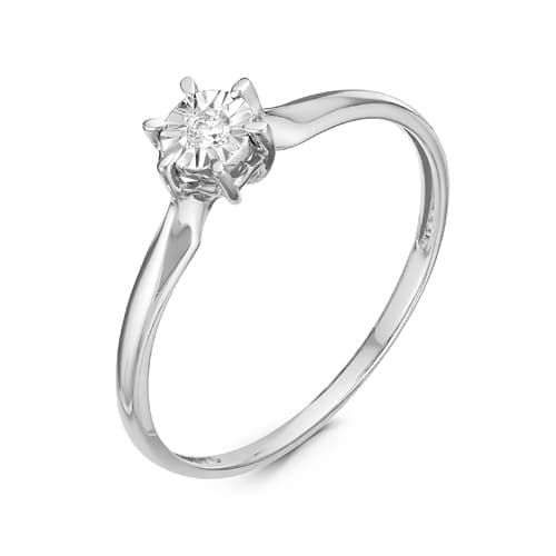 Кольцо из золота 585 с бриллиантом