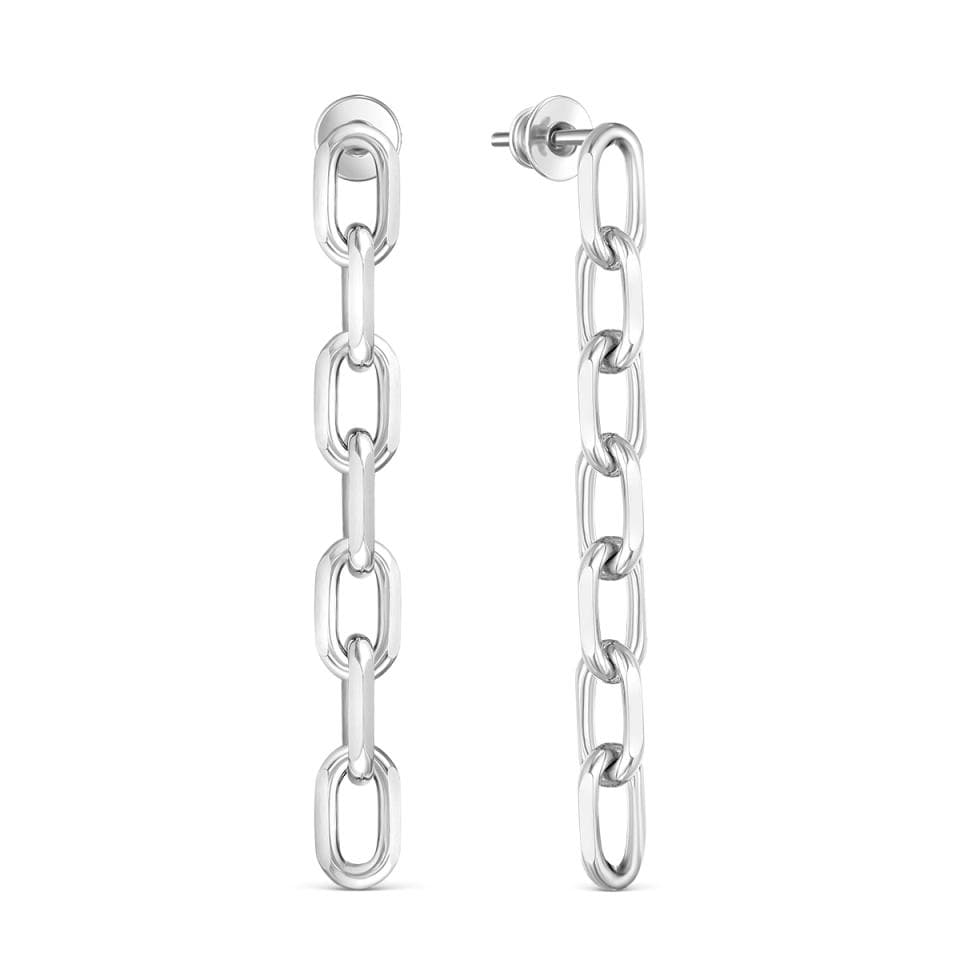 Серьги из серебра 925 без вставки