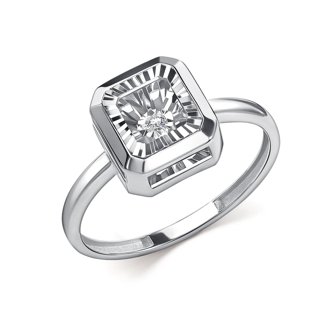 Кольцо из золота 585 с бриллиантами