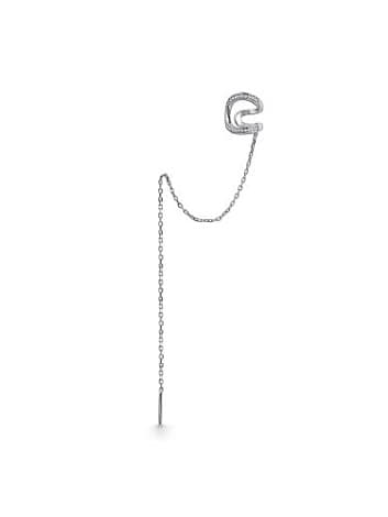 Серьги из серебра 925 с фианитами