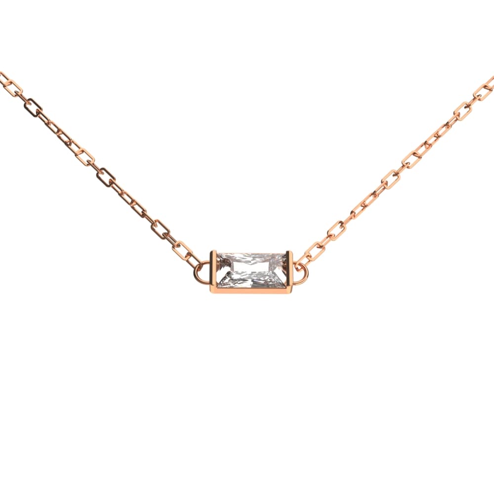 Колье из золота 585 с фианит