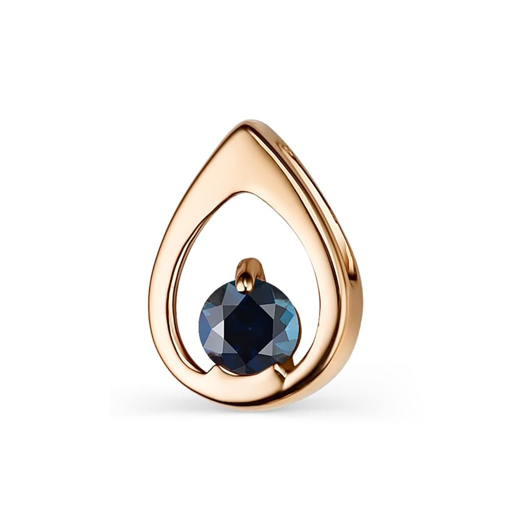 Подвеска из золота 585 с сапфирами