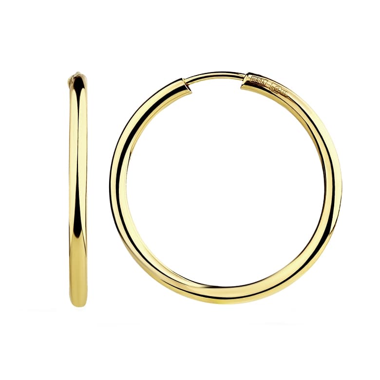 Серьги из золота без вставки