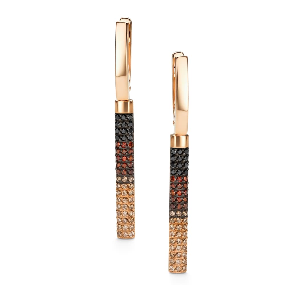 Серьги из золота 585 с бриллиантами