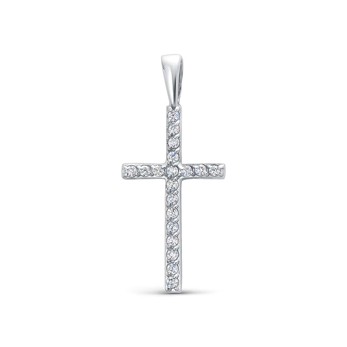 Подвеска из серебра 925 с фианитами