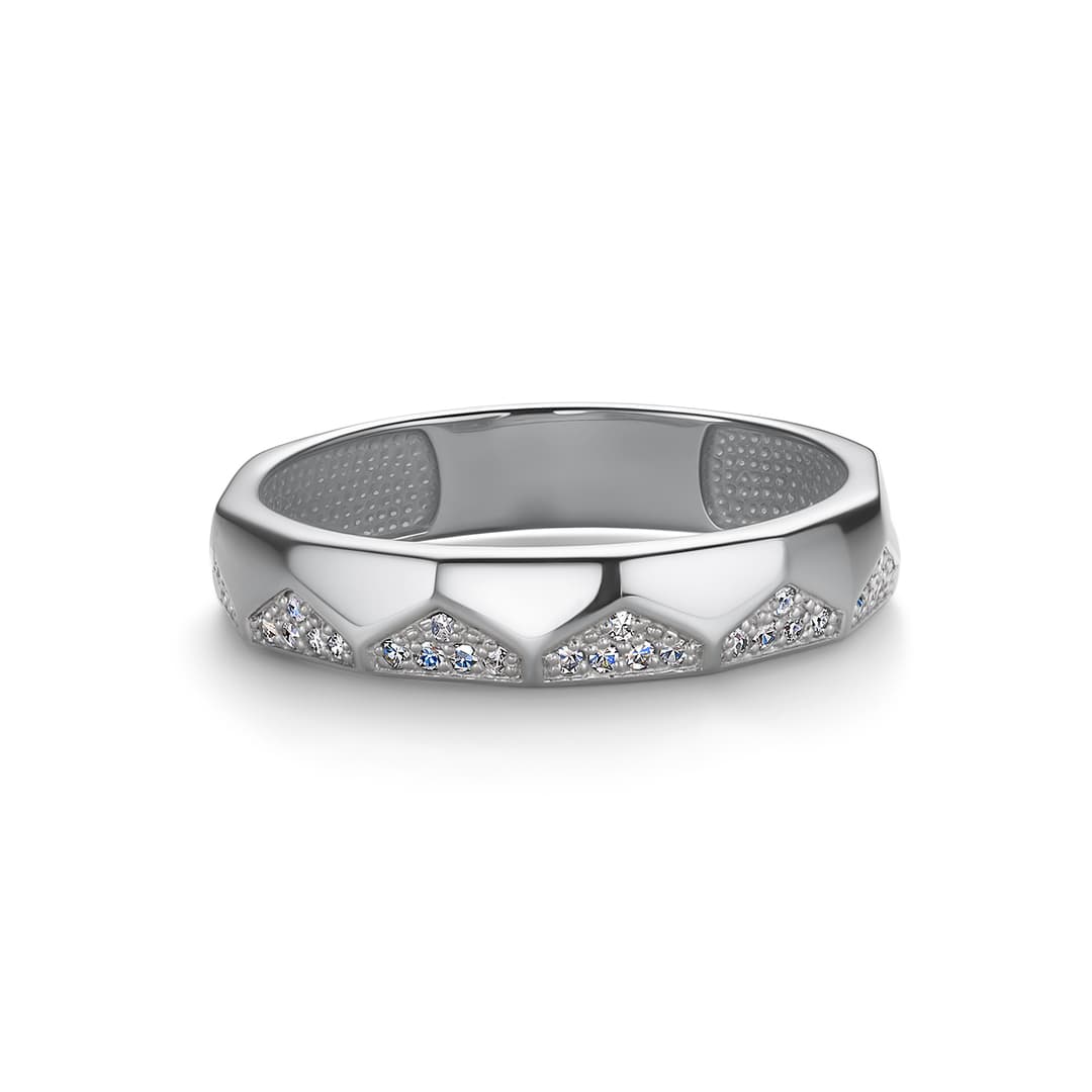 Кольцо из золота 585 с бриллиантами