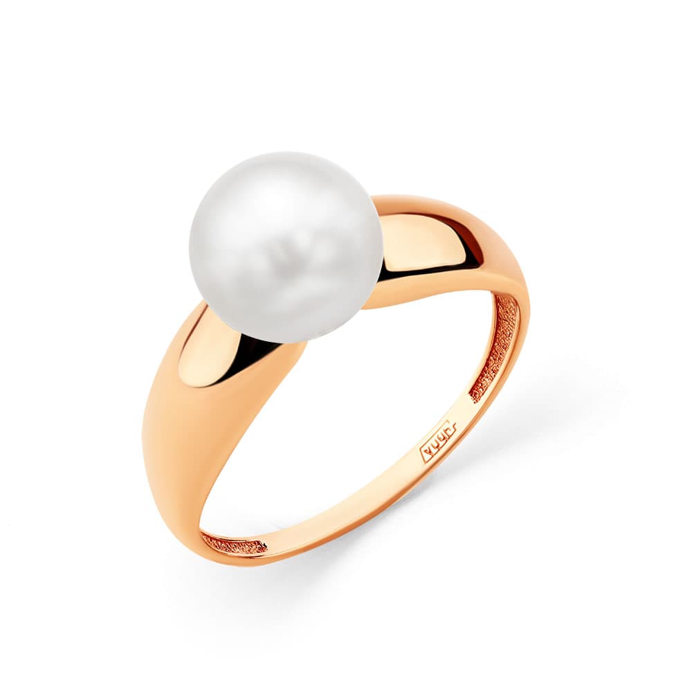 Кольцо из золота 585 с  жемчугом