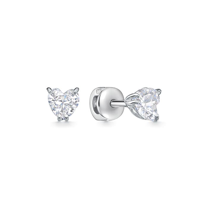 Серьги из серебра 925 с фианитами