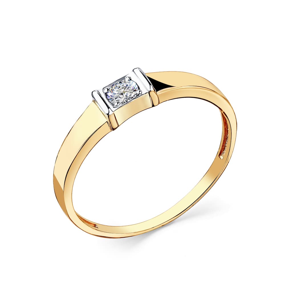 Кольцо из золота 585 с  фианит