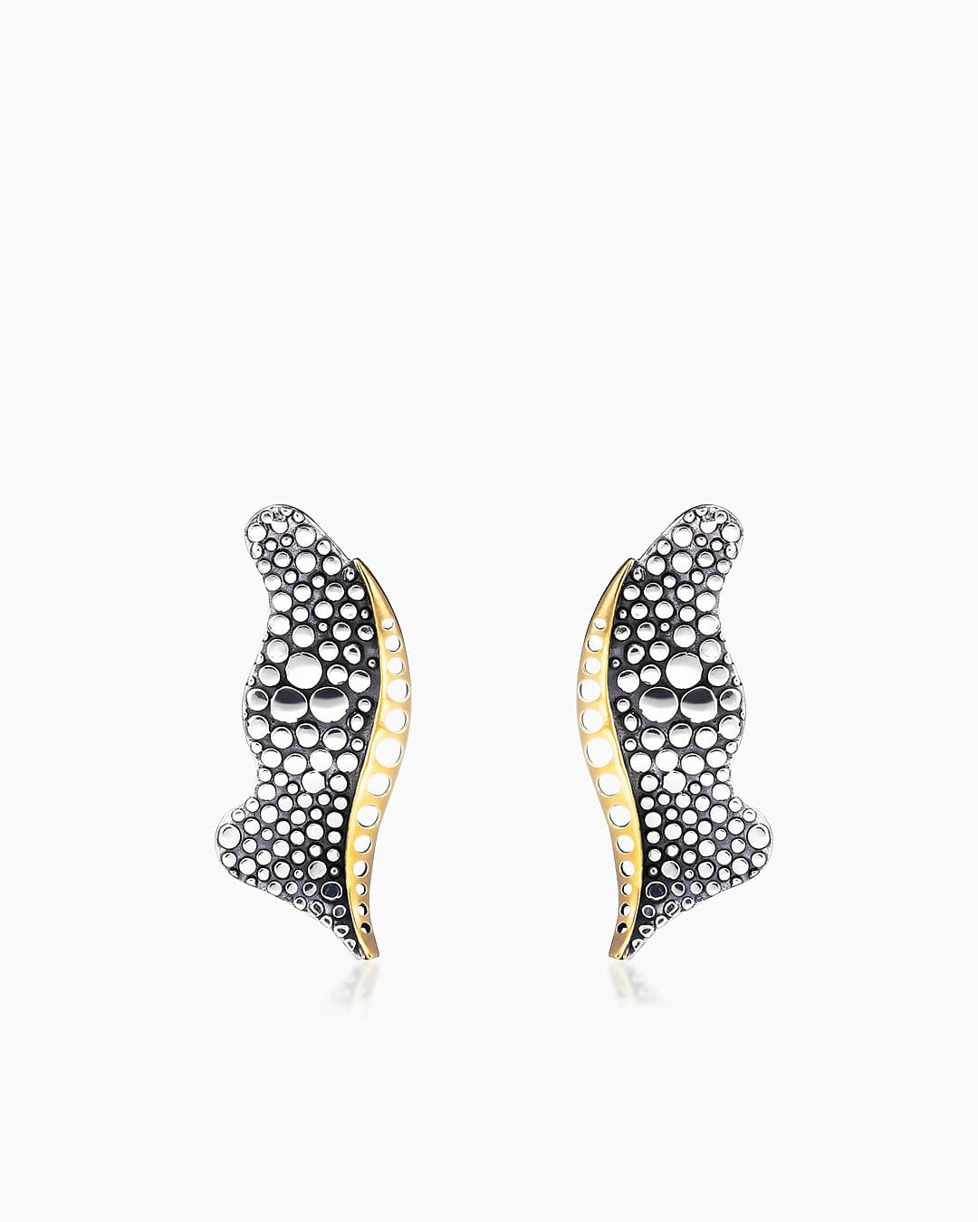 Серьги из серебра 925 без вставки