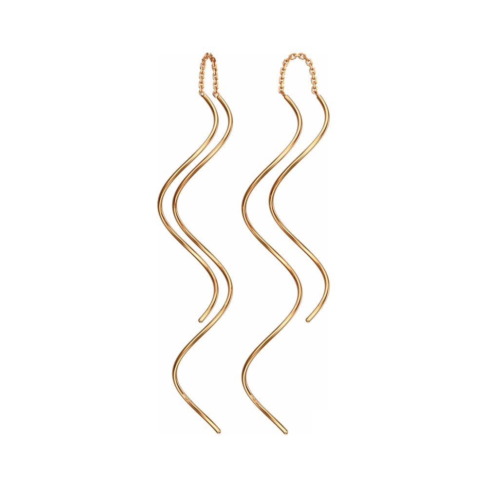 Серьги из золота без вставки