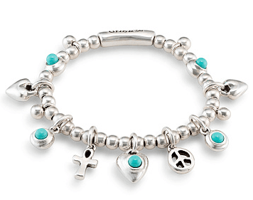 Браслет из стали с муранским стеклом