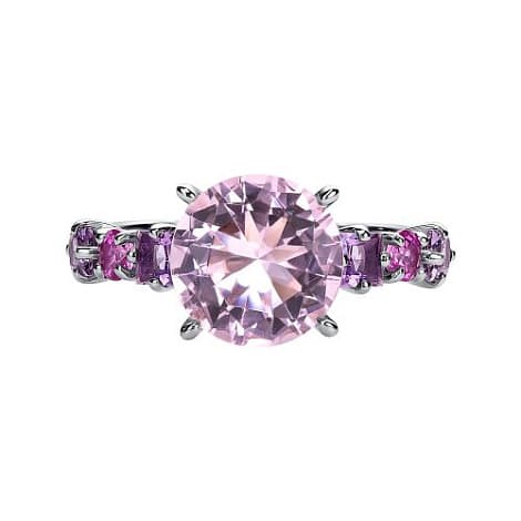 Кольцо из серебра 925 с кристаллами swarovski