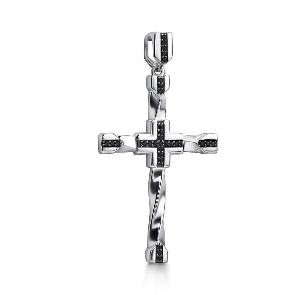 Подвеска из серебра 925 с фианитами