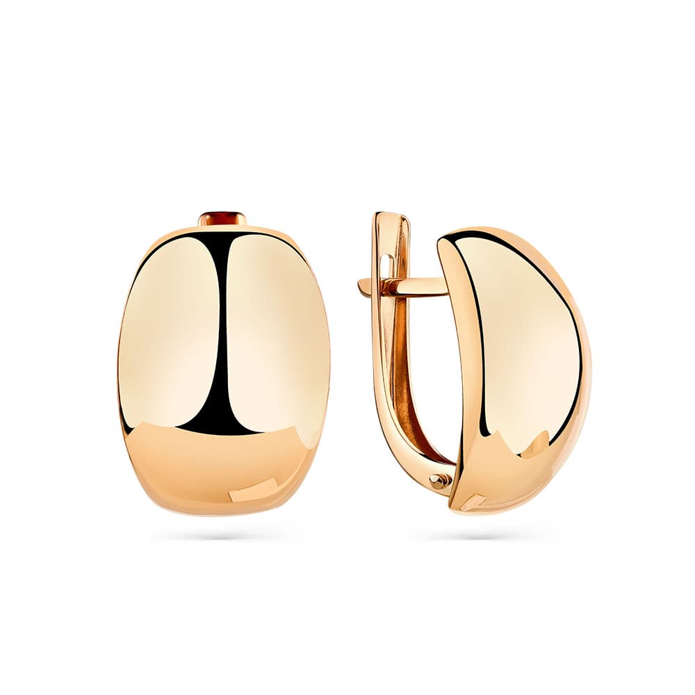 Серьги из золота 585 с  без вставки