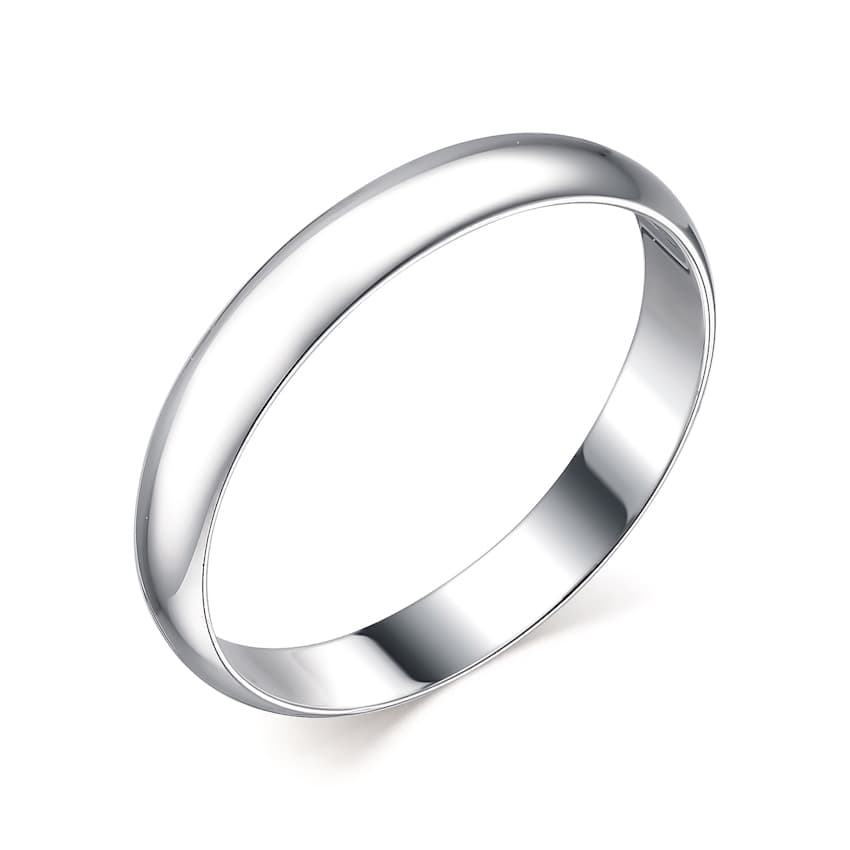 Кольцо обручальное из серебра 925 без вставки