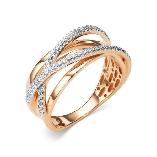 Кольцо из золота 585 с бриллиантами