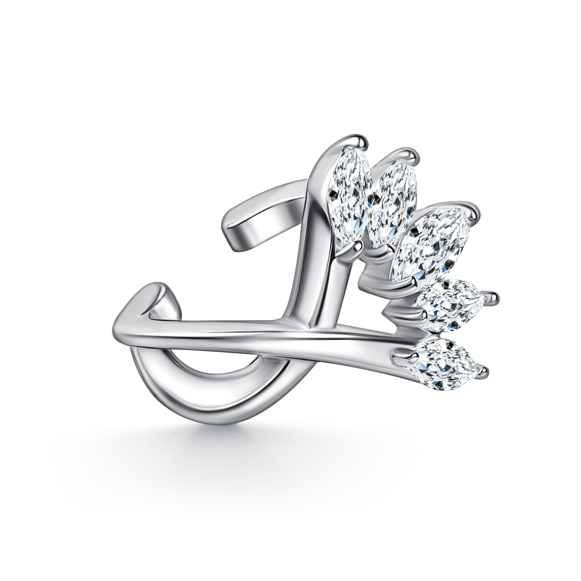 Серьги из серебра 925 с кубическим цирконием