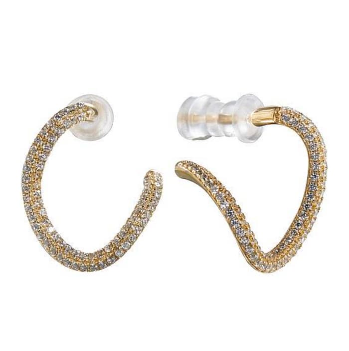 Серьги из серебра 925 с фианитами