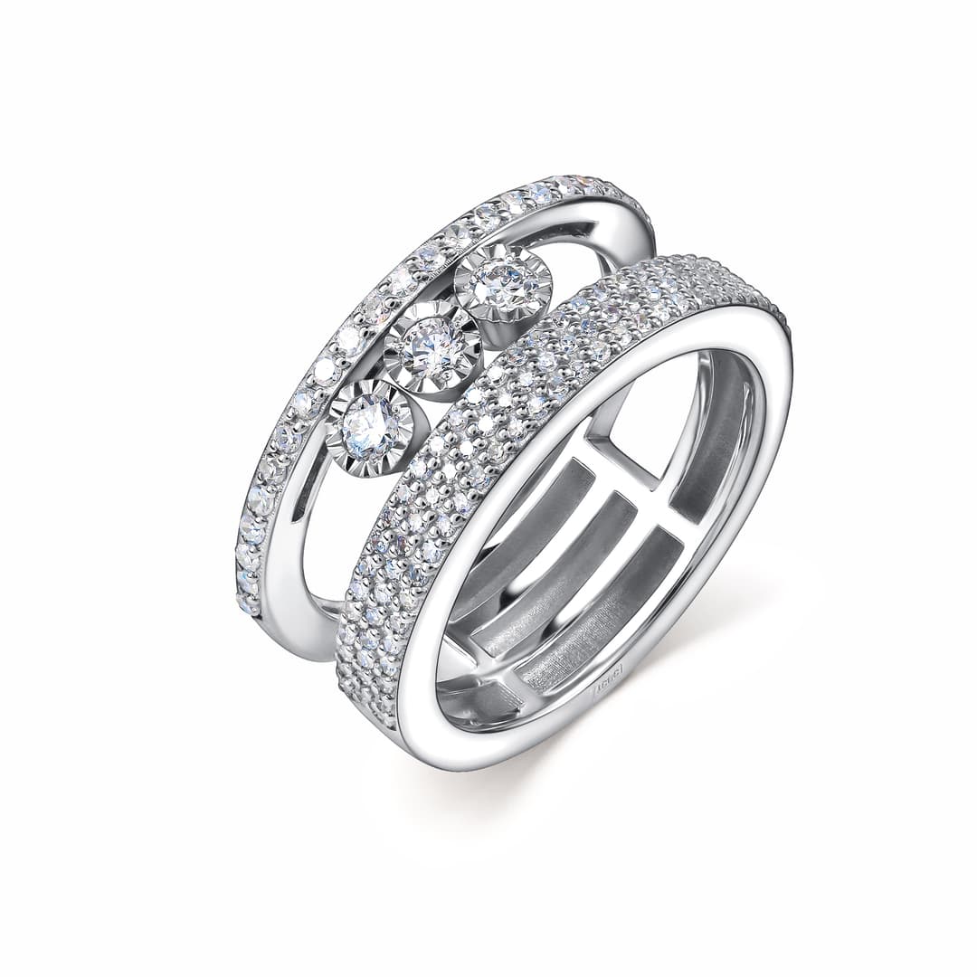 Кольцо из золота 585 с  бриллиантом