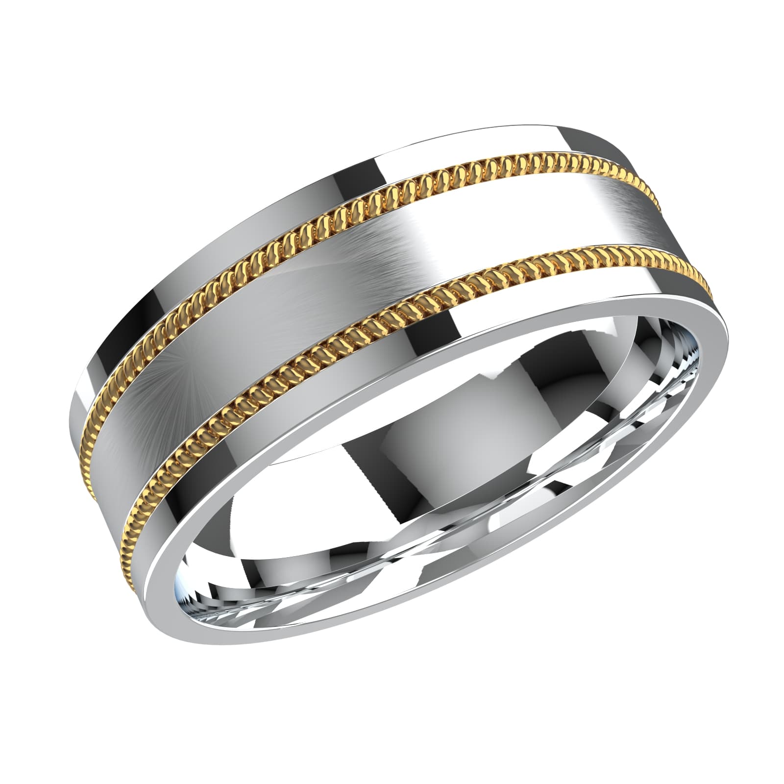 Кольцо обручальное из золота без вставки