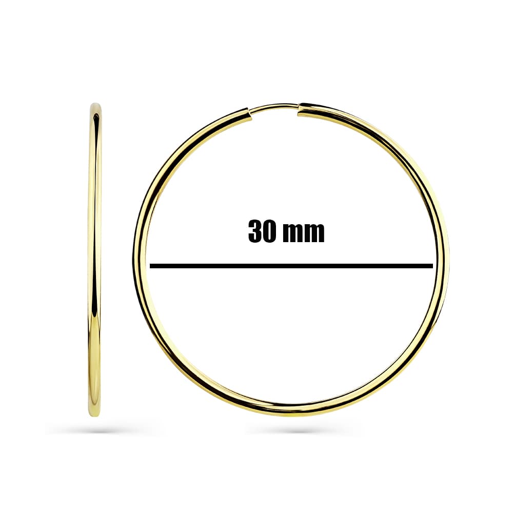 Серьги из золота без вставки