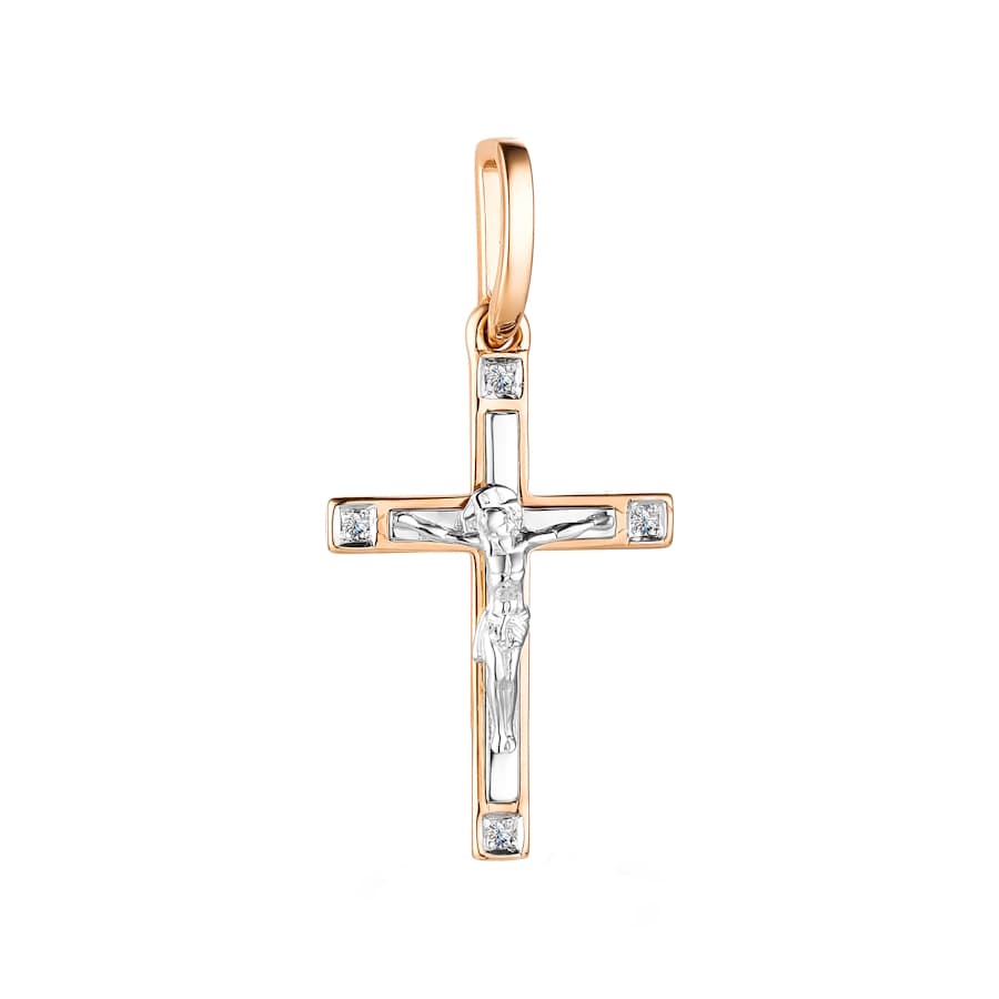 Подвеска из золота 585 с бриллиантами