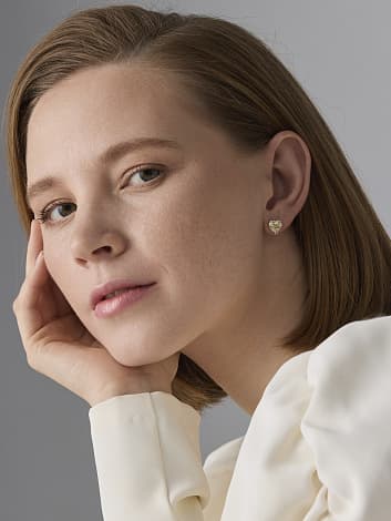 Серьги из серебра 925 с бриллианитами