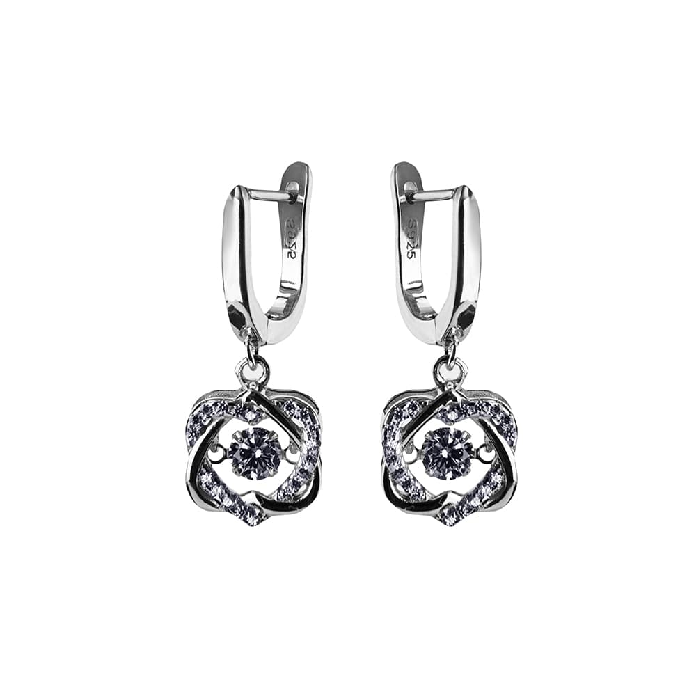 Серьги из серебра 925 с кубическим цирконием