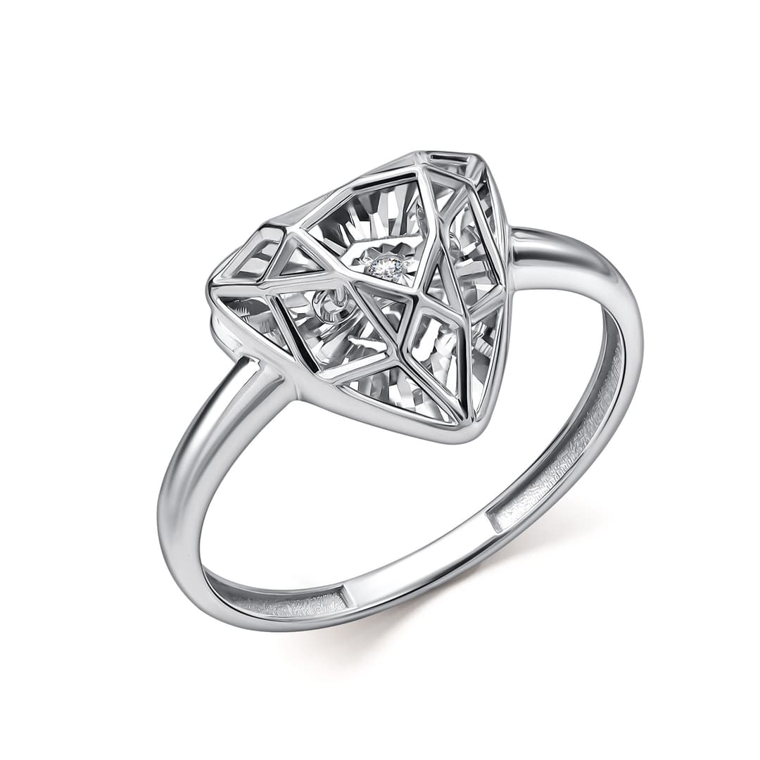 Кольцо из золота 585 с бриллиантами