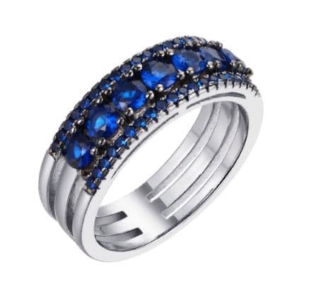 Кольцо из серебра 925 с фианитами