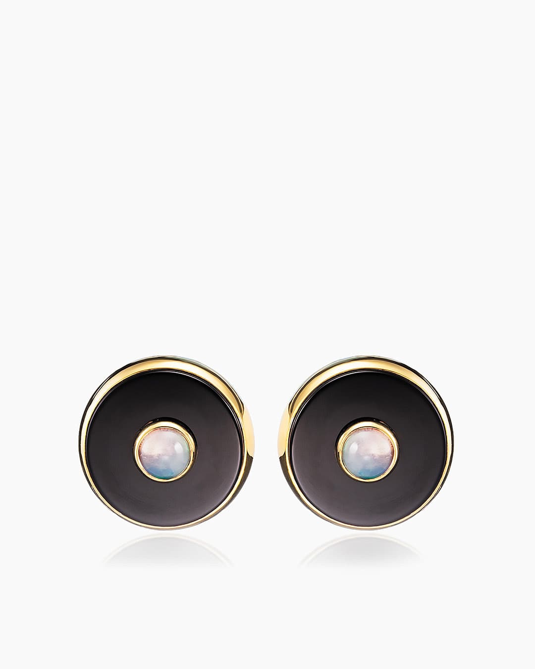 Серьги из серебра 925 с ониксами