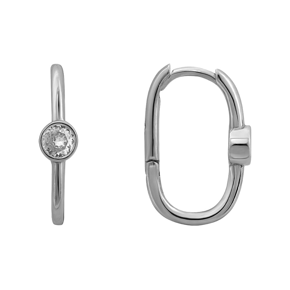 Серьги из серебра 925 с кубическим цирконием