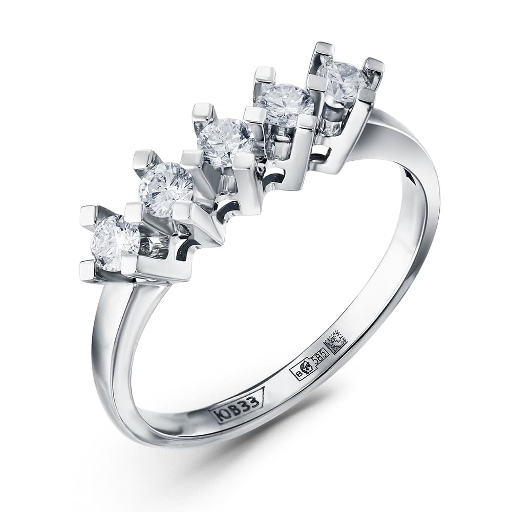 Кольцо из золота 585 с  бриллиантом