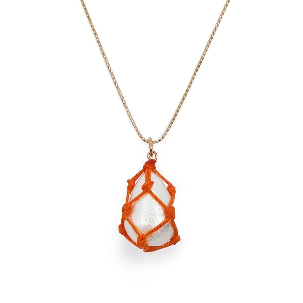 Подвеска из стали с жемчугом