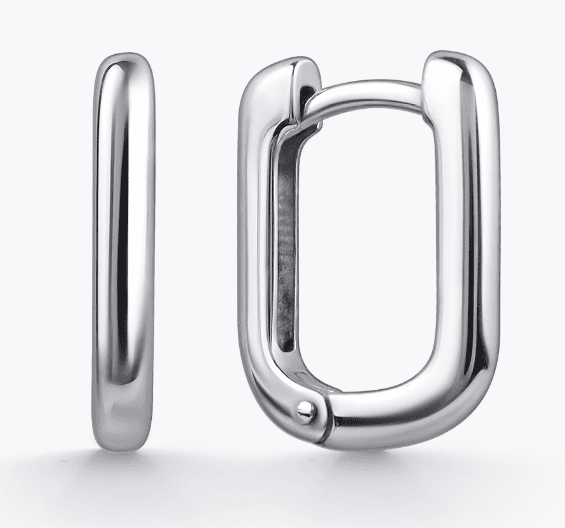 Серьги из серебра 925 без вставки