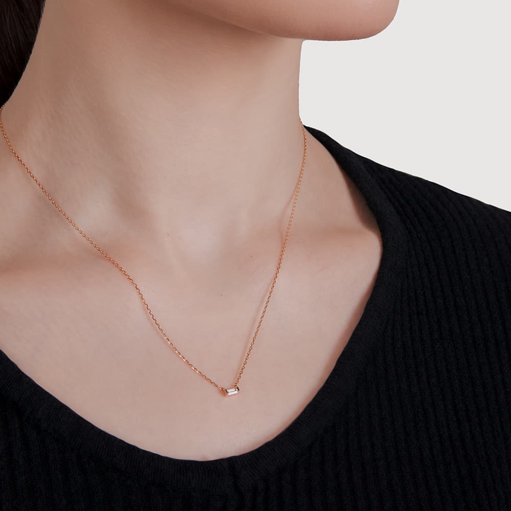 Колье из золота 585 с фианит