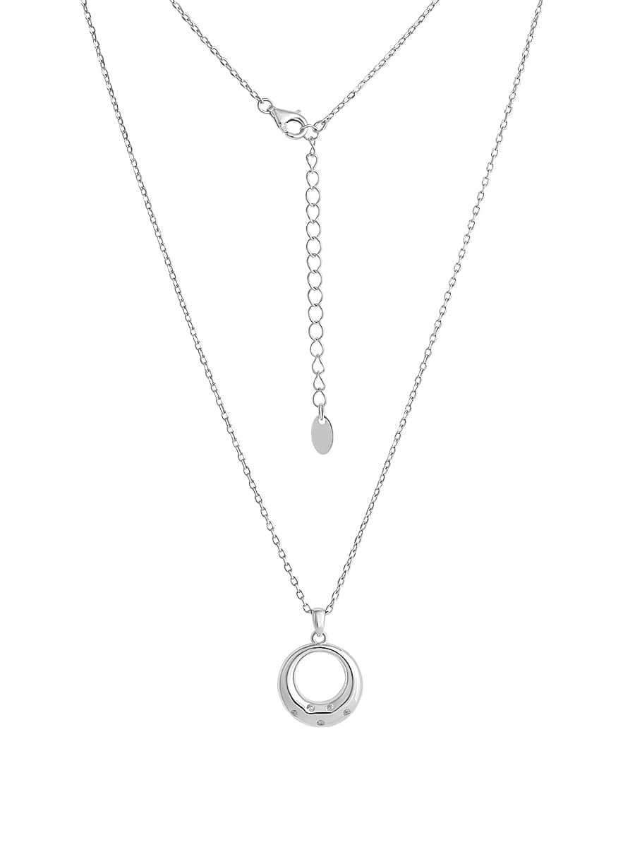 Колье из серебра 925 с кубическим цирконием
