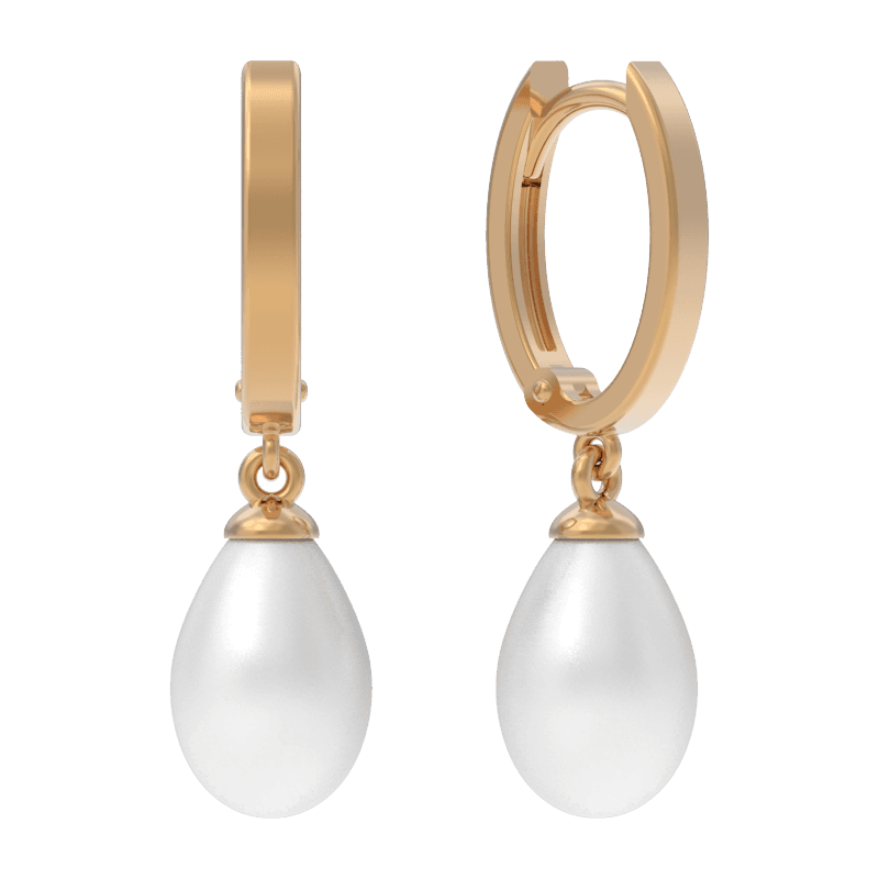 Серьги из золота 585 с жемчугом